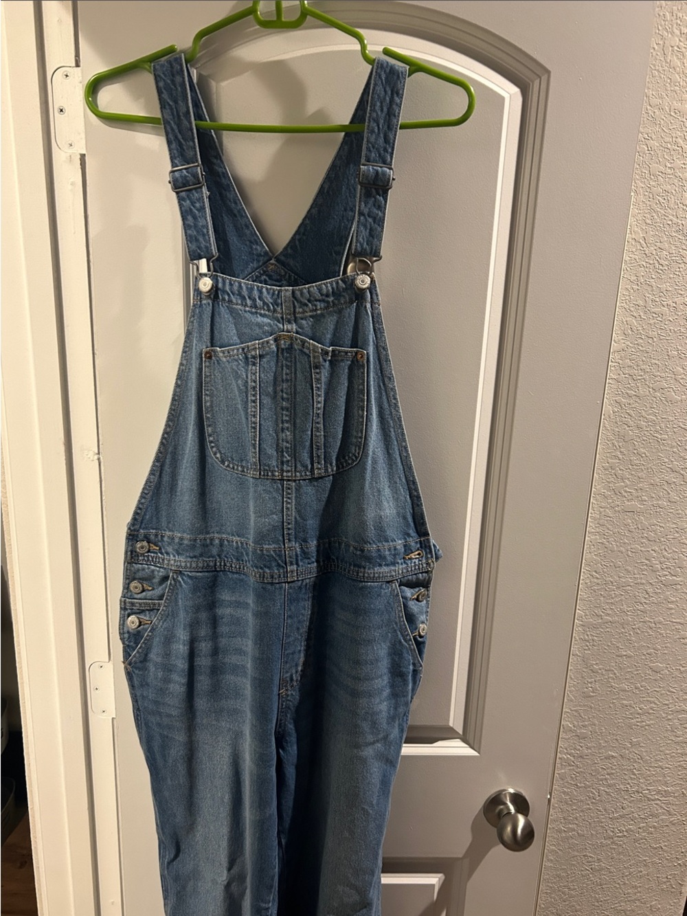 Old Navy Blue Denim Women's Overalls with Front Bib Pocket